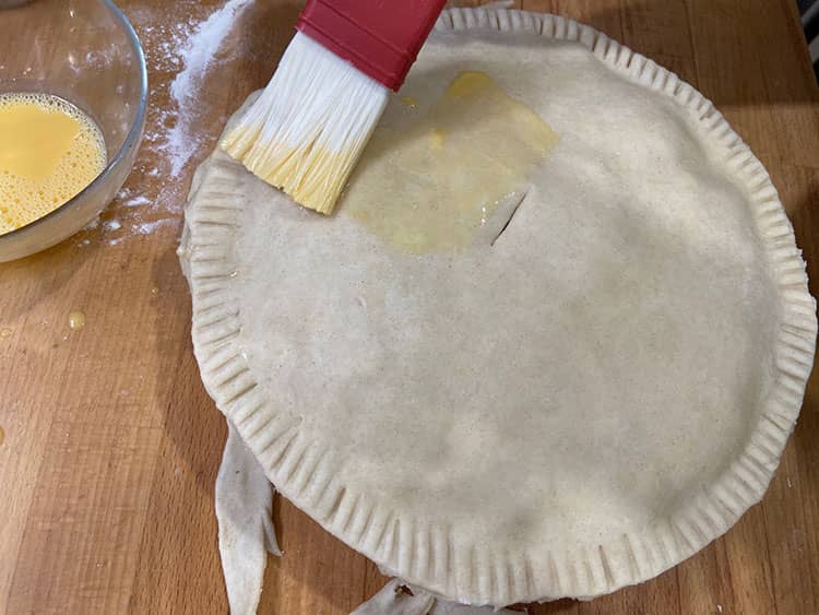 glazing pie