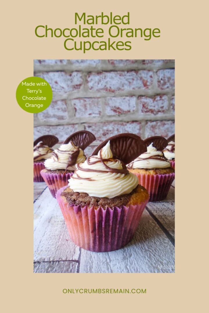 Chocolate orange marbled cupcakes