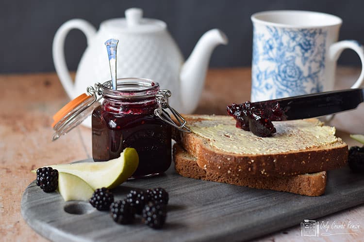 Homemade Blackberry & Pear Jam Only Crumbs Remain