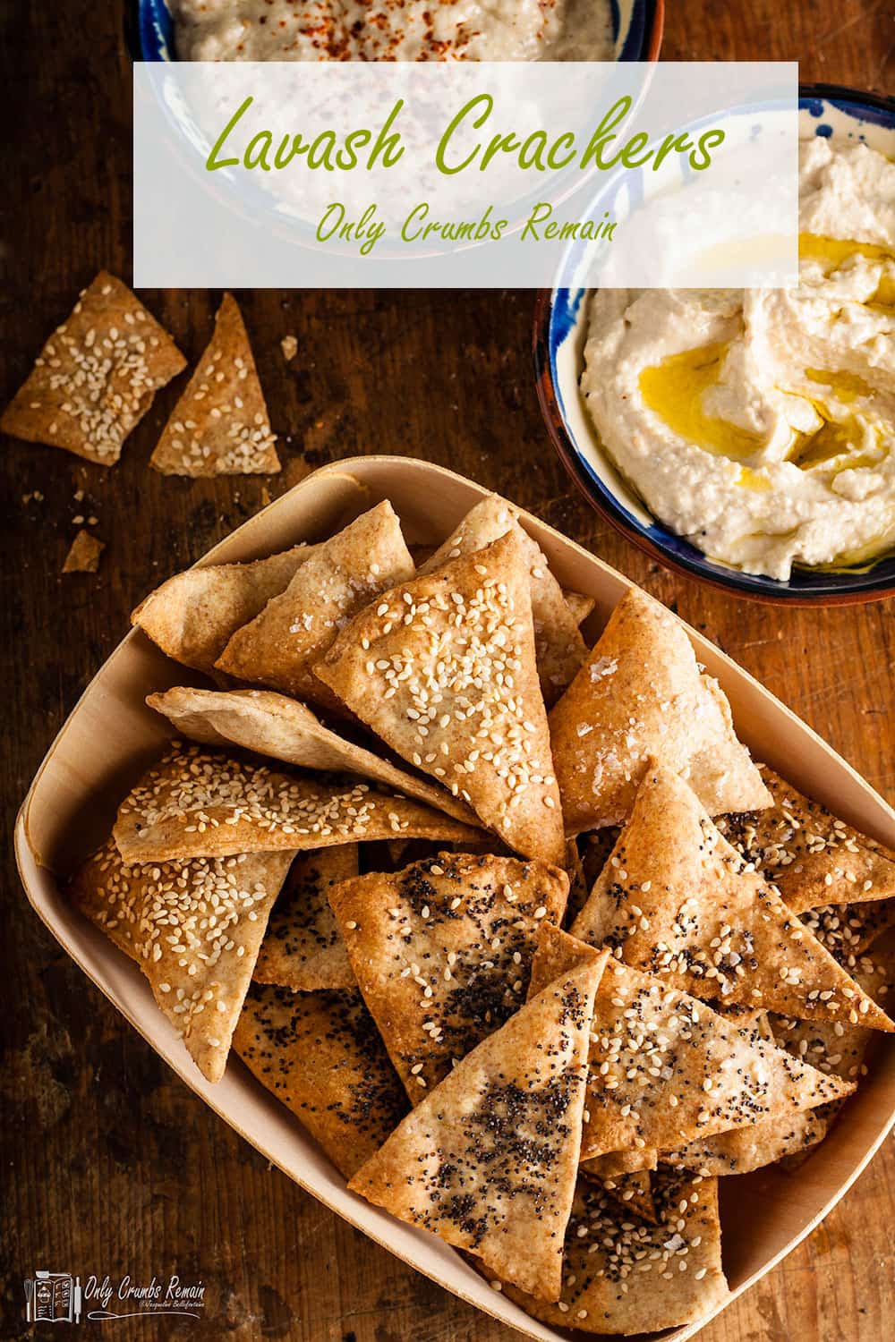 Easy Lavash Crackers Only Crumbs Remain