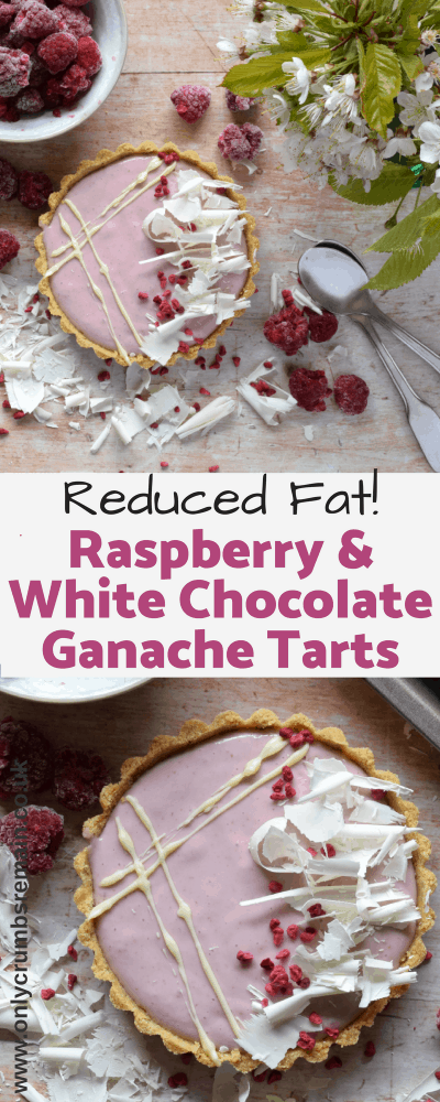 raspberry and white chocolate ganache tart