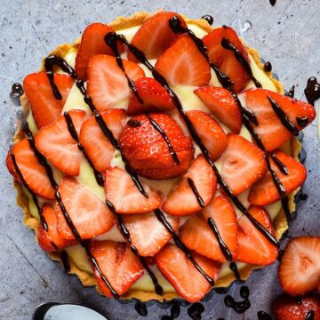 strawberry tart.