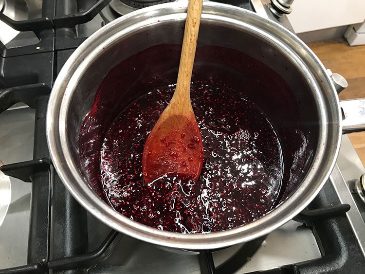 jam in pan