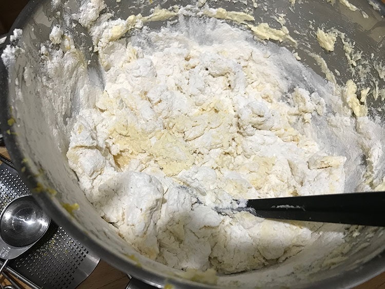 folding in flour