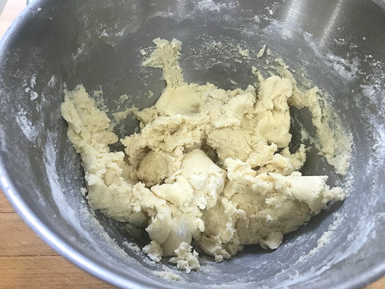 dough in the bowl