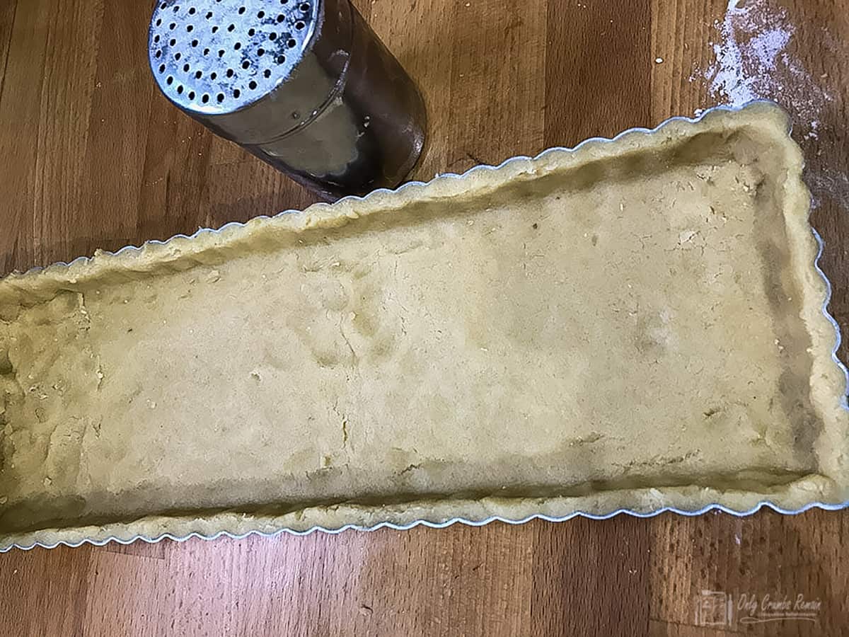 lined pastry case.