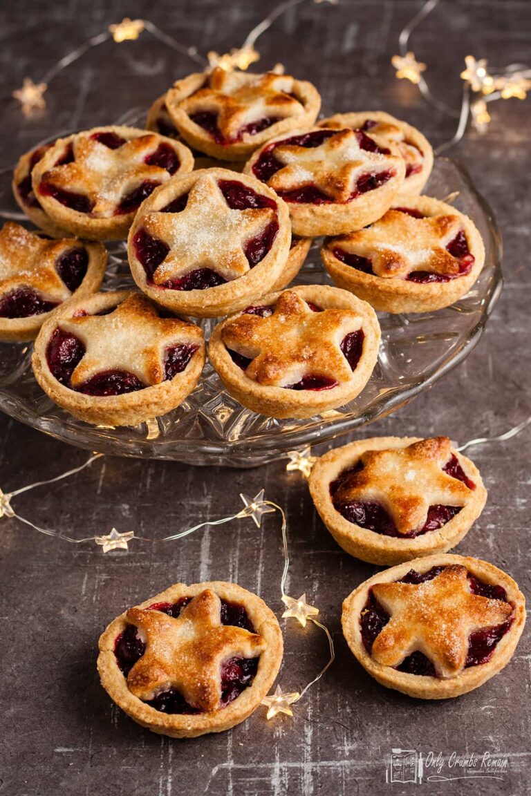 Cranberry and Marzipan Pies | Only Crumbs Remain