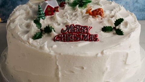Easy Retro Christmas Cake | Only Crumbs Remain