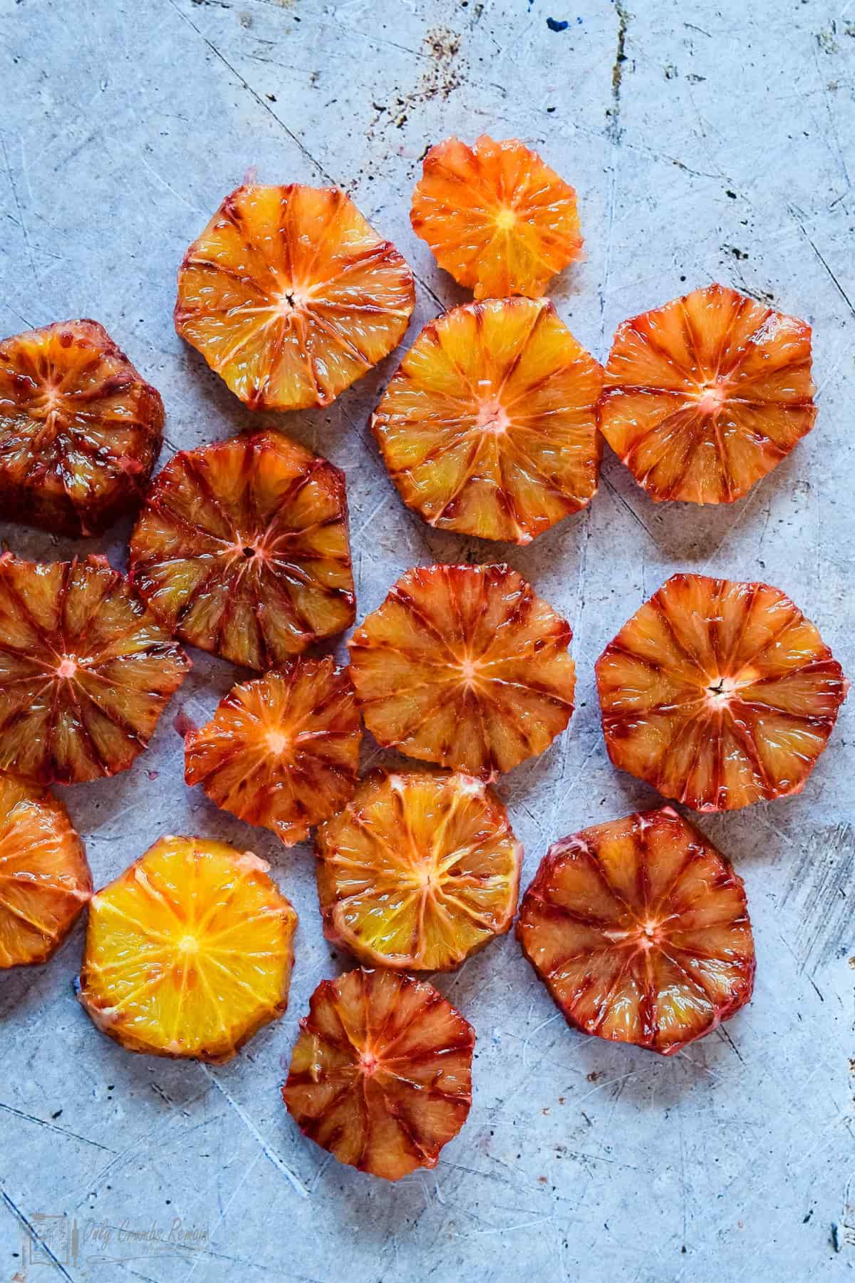 sliced blood oranges