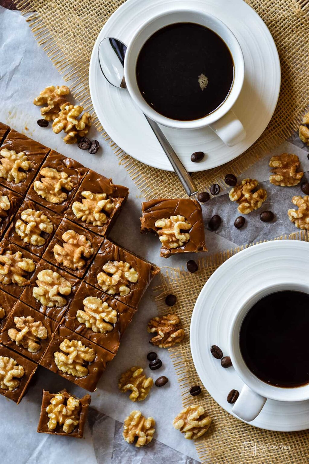 Coffee & Walnut Fudge | Only Crumbs Remain