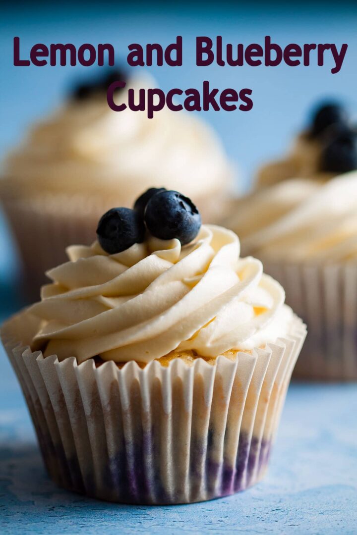lemon and blueberry cupcakes