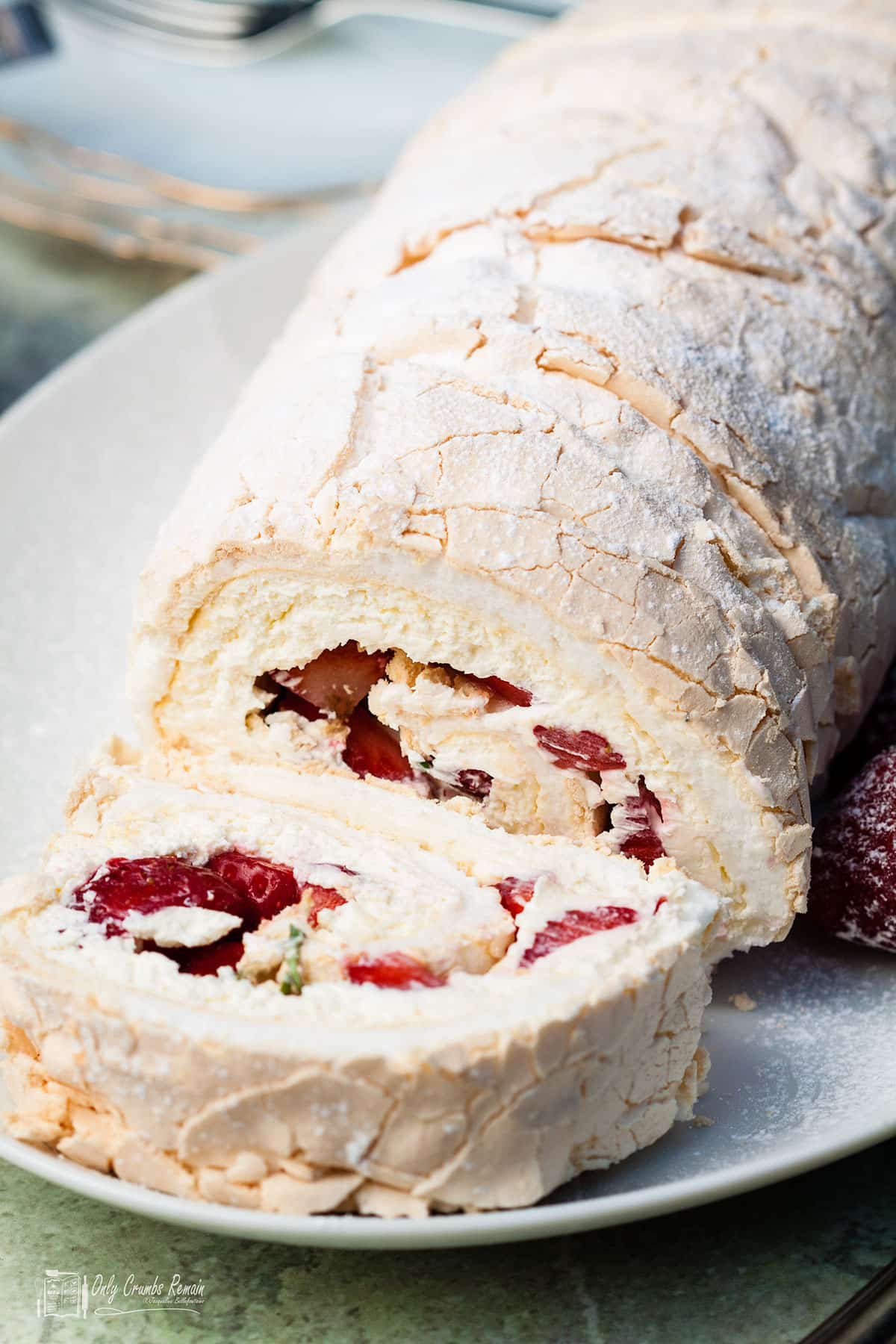 Summer Strawberry Roulade | Only Crumbs Remain
