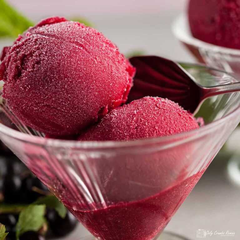 Blackcurrant Sorbet Only Crumbs Remain