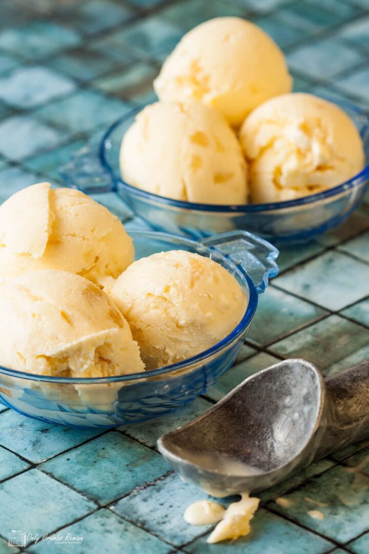 Stem ginger ice cream Only Crumbs Remain
