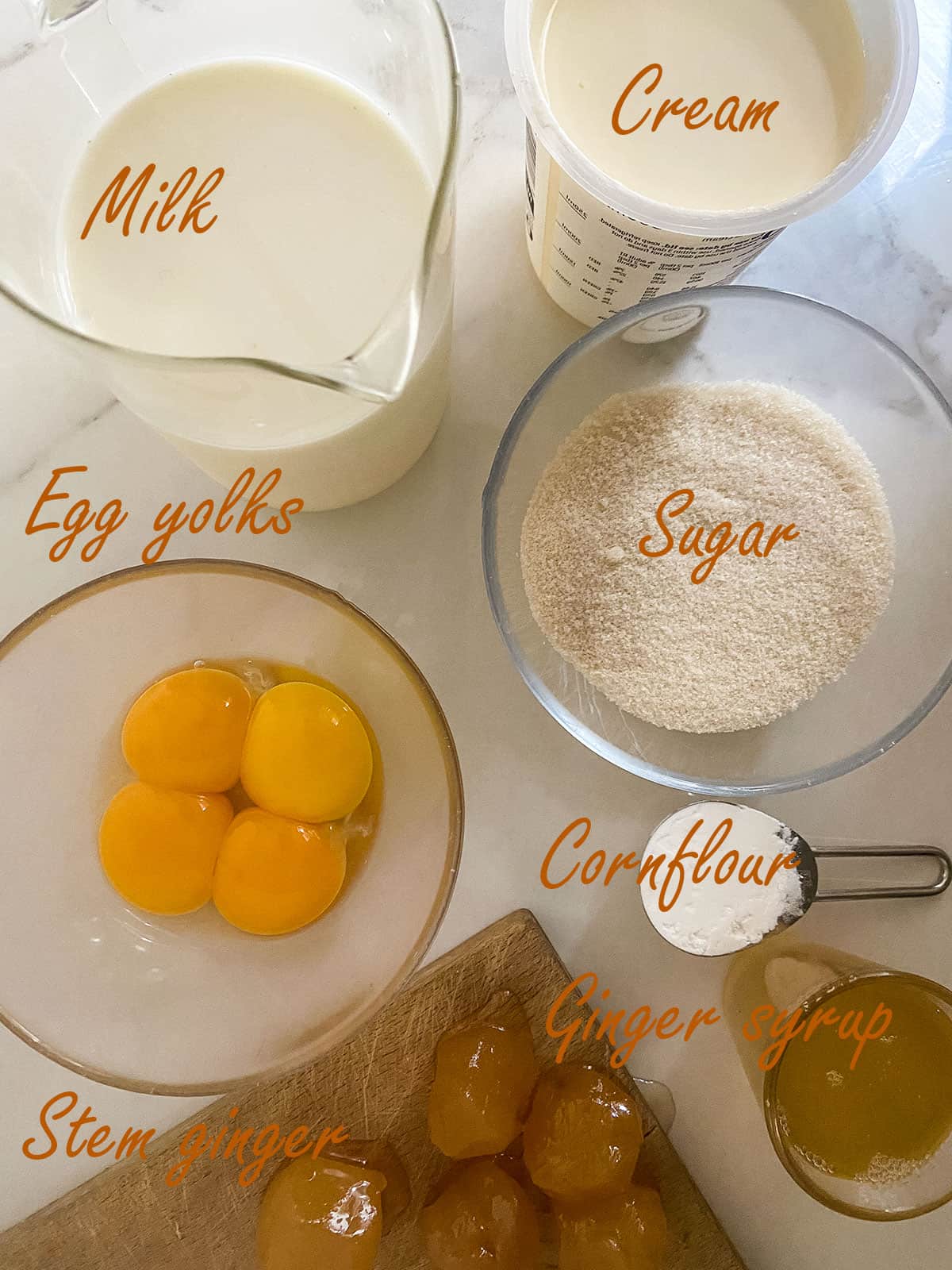 Stem ginger ice cream Only Crumbs Remain