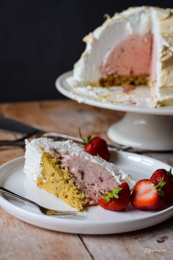 Strawberry Baked Alaska | Only Crumbs Remain