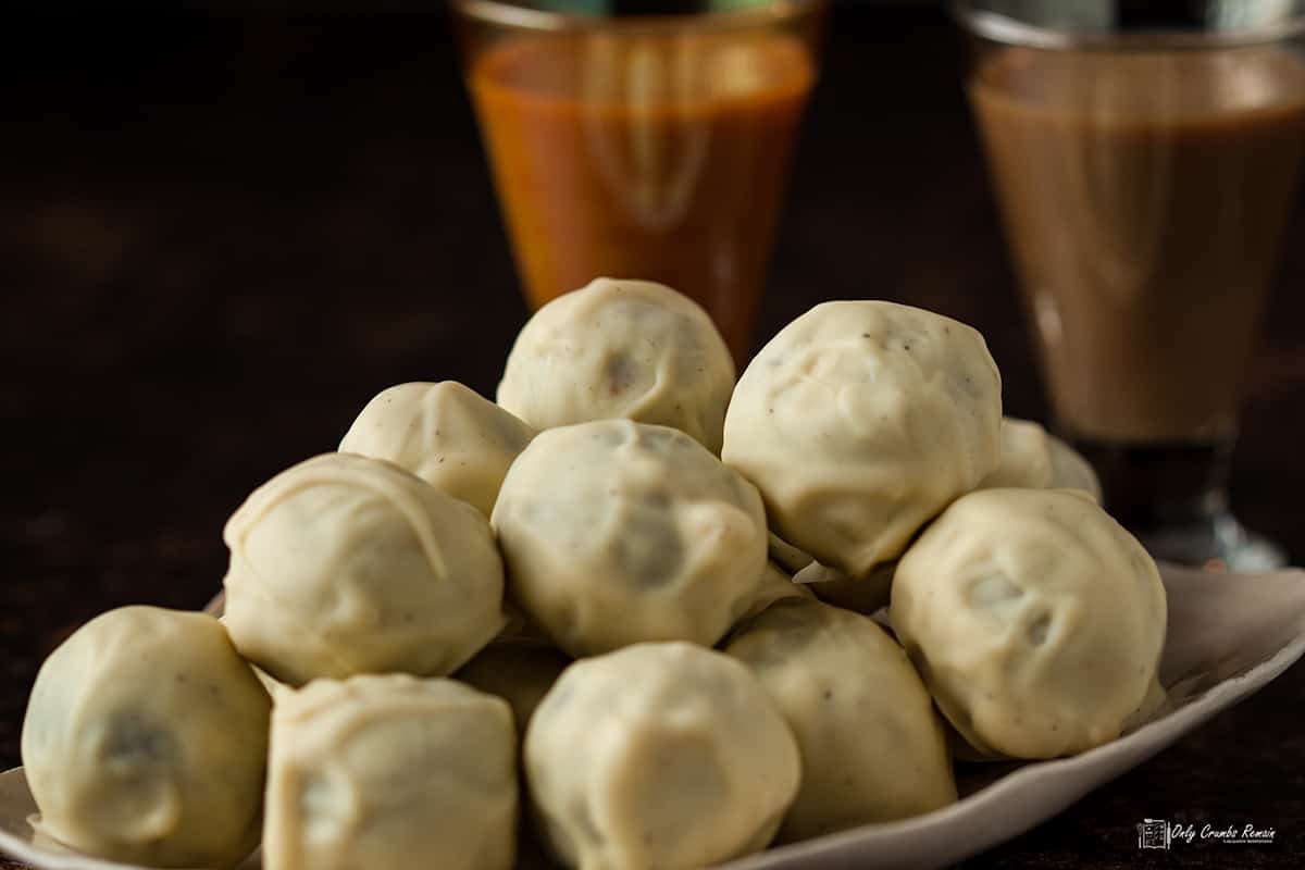 White chocolate Baileys Truffles Only Crumbs Remain