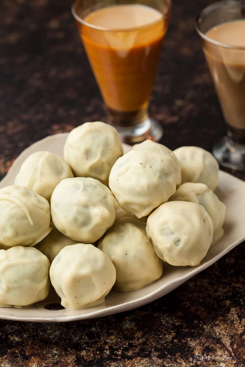 White chocolate Baileys Truffles Only Crumbs Remain