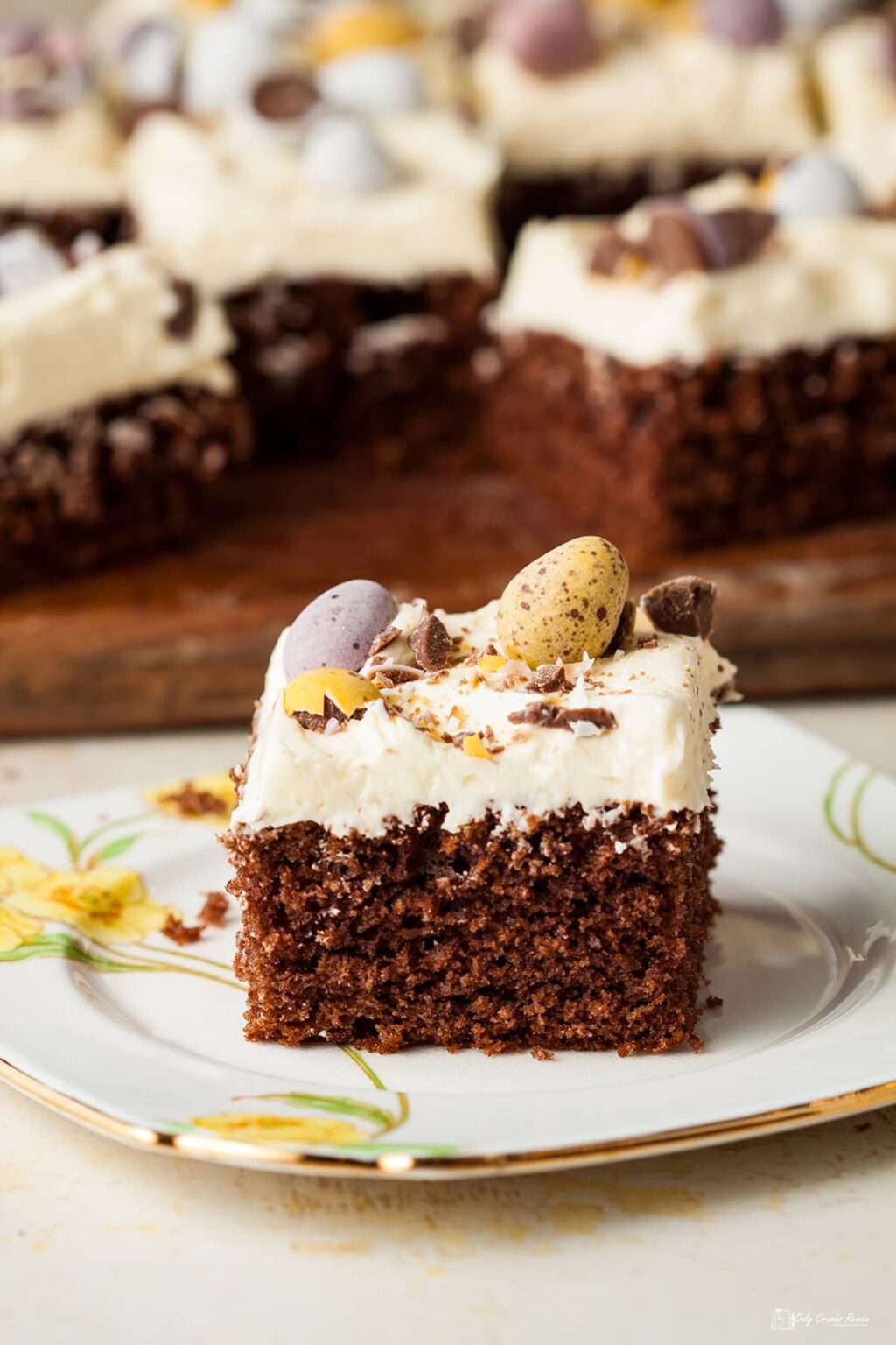 Easy Easter Chocolate Tray Bake Only Crumbs Remain