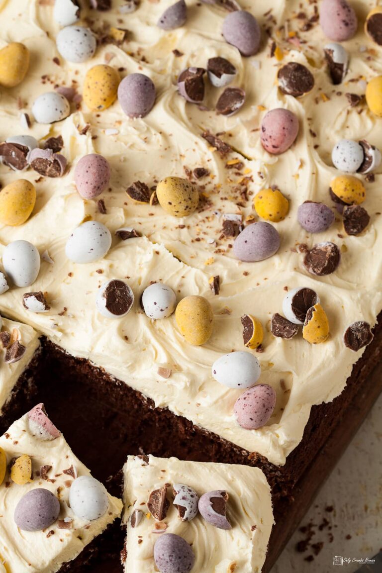 Easy Easter Chocolate Tray Bake Only Crumbs Remain