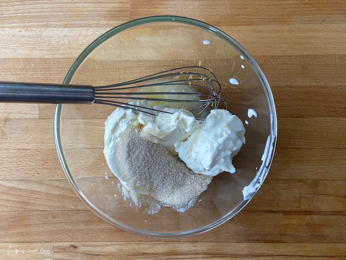 cream cheese and sugar