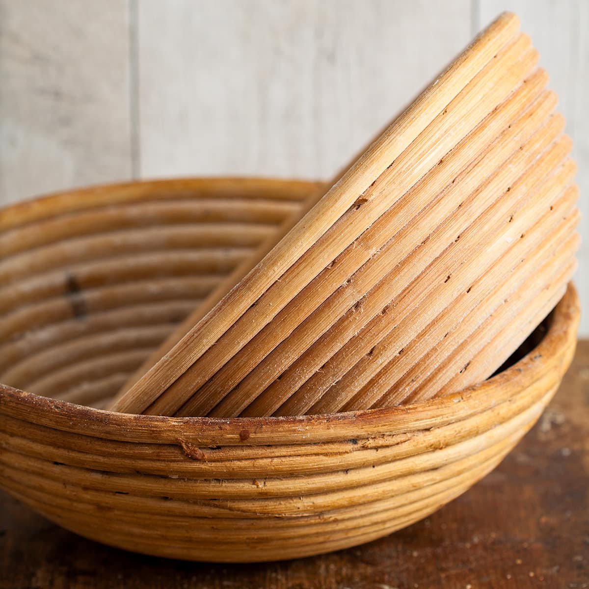 2 banneton baskets.