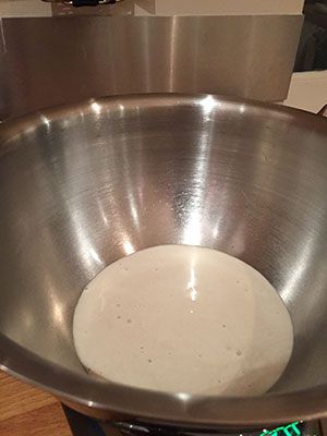sourdough starter in bowl